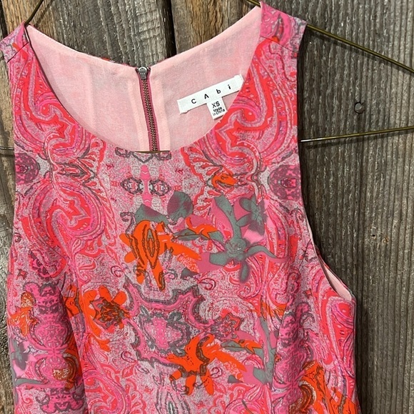 CAbi Pink Jubilee Tank Top Blouse Size XS - Picture 3 of 10